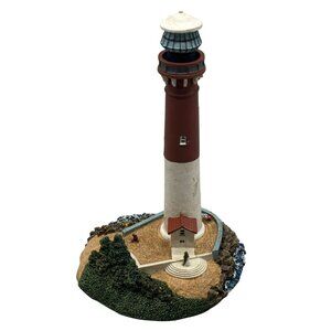 Collectible Lighthouse Figurine 6.5" Tall Hand-Painted Coastal Décor grass READ